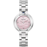 Bulova Rubaiyat 30mm Watch Pink Mother of Pearl Dial | 96L338
