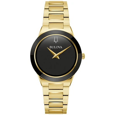 Bulova Millennia Gold Tone Ladies Watch | 97L175
