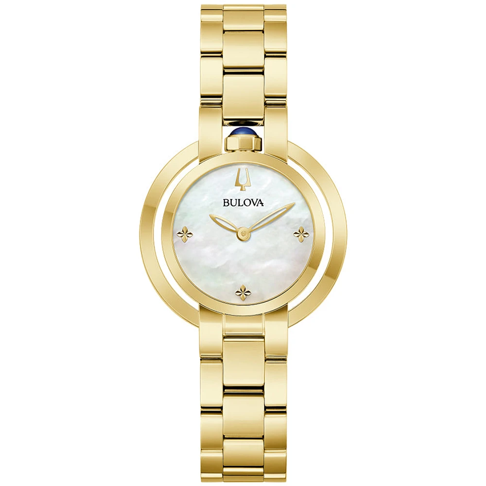 Bulova Rubaiyat 30mm Gold Tone Watch | 97L181