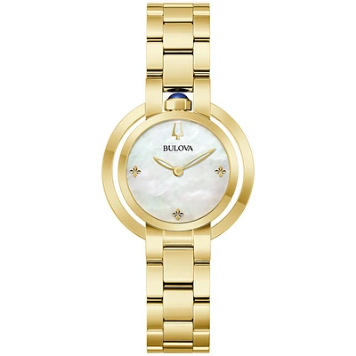 Bulova Rubaiyat 30mm Gold Tone Watch | 97L181