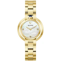 Bulova Rubaiyat 30mm Gold Tone Watch | 97L181