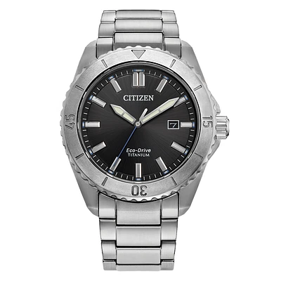 Citizen Eco-Drive Brycen Black Dial Super Titanium Watch | AW1840-50E