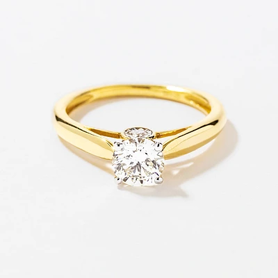 Diamond Engagement Ring 14K Yellow and White Gold (0.80 ct tw)