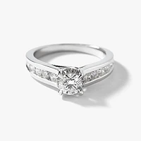 Diamond Engagement Ring 14K White Gold (1.10 ct tw)