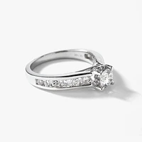 Diamond Engagement Ring 14K White Gold (1.10 ct tw)