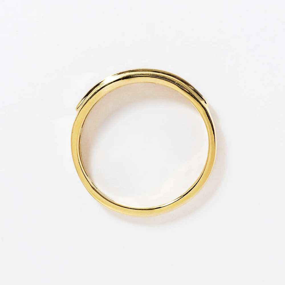 Gent's Channel Set Diamond Ring 10K Yellow Gold (0.25 ct tw)
