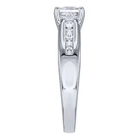 Princess Cut Diamond Engagement Ring 14K White Gold (1.00 ct tw)