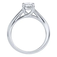 Princess Cut Diamond Engagement Ring 14K White Gold (1.00 ct tw)