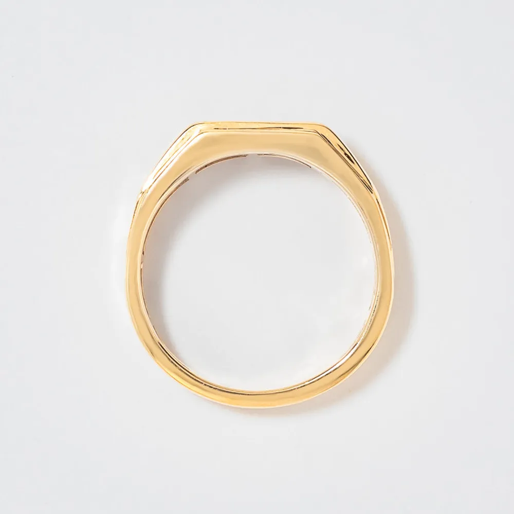 Gent's Channel Set Diamond Ring 10K Yellow Gold (0.25ct tw)