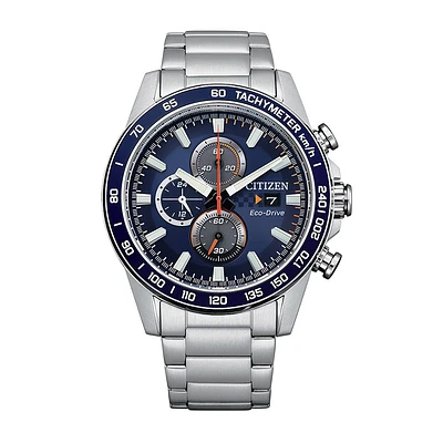Citizen Mens Eco-Drive Blue Dial Watch 44mm | CA0781-84L