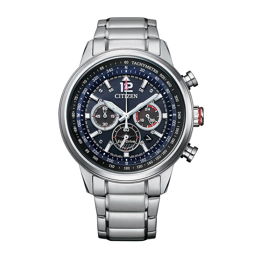 Citizen Eco-Drive Avion Blue Dial Stainless Steel Bracelet | CA4478-56