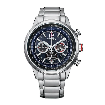 Citizen Eco-Drive Avion Blue Dial Stainless Steel Bracelet | CA4478-56