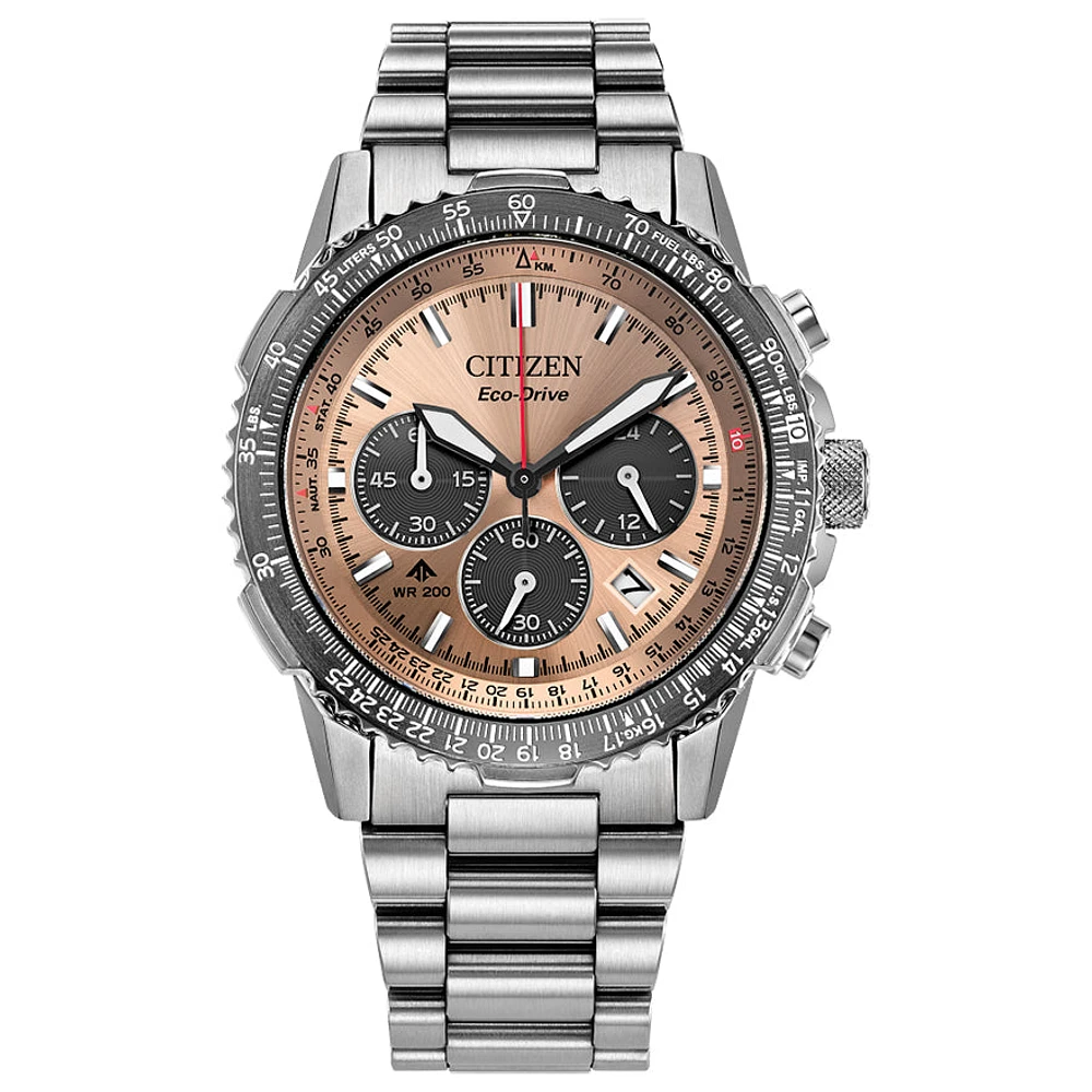 Citizen Eco-Drive Promaster Navihawk Salmon Dial Watch | CA4664-60X