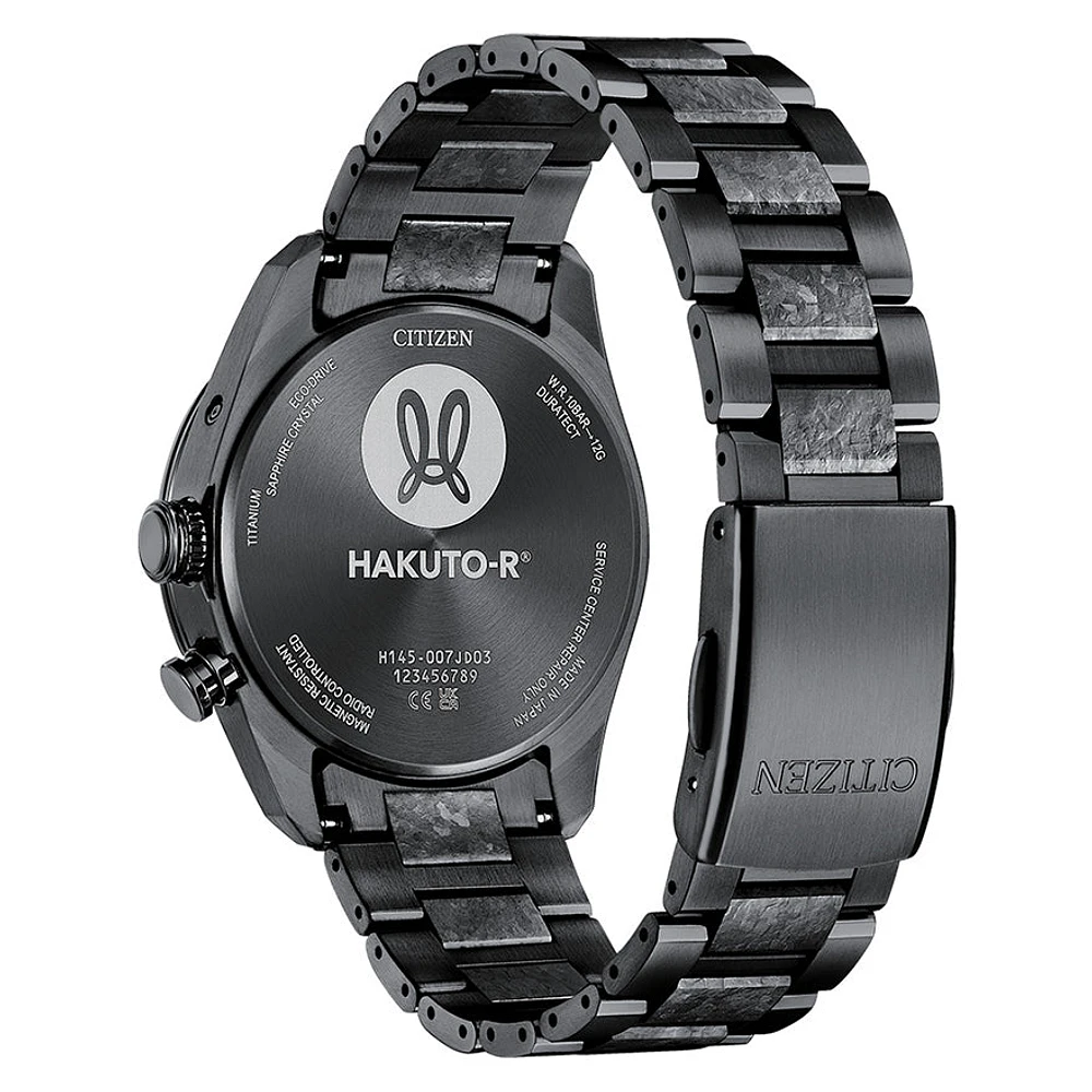 Citizen Eco-Drive Attesa Hakuto-R Black Dial Super Titanium | CB0285-6