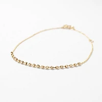 Mini Bead Bracelet in 10K Yellow Gold