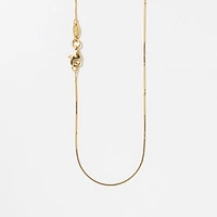 14K Yellow Gold 0.55mm Box Chain (16")