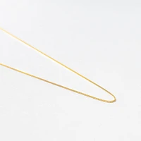 14K Yellow Gold 0.55mm Box Chain (18")
