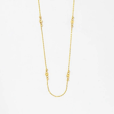 Ball Necklace in 10K Yellow Gold