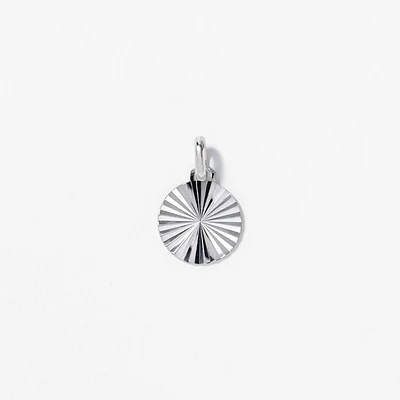 Sunbeam Pendant in 10K White Gold