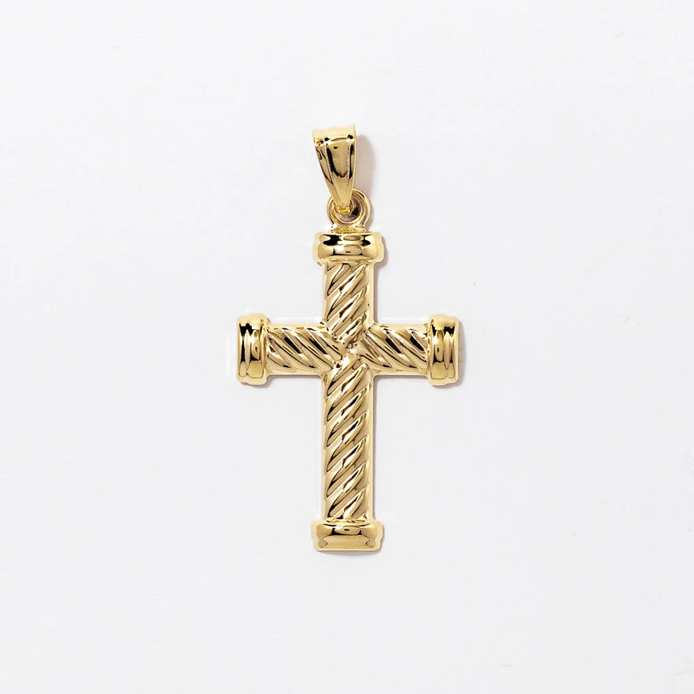 Cross Pendant in 10K Yellow Gold