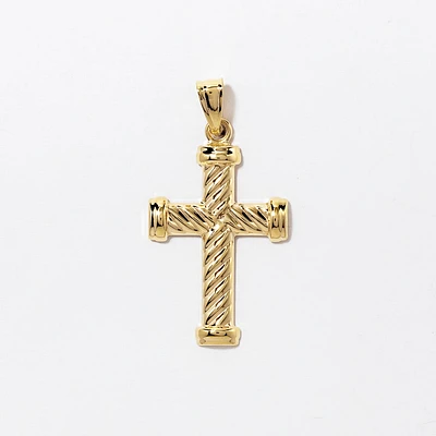 Cross Pendant in 10K Yellow Gold