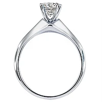 Diamond Solitaire Engagement Ring in 19K White Gold (0.90 ct tw)
