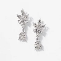 Diamond Dangle Earring in 10K White Gold (0.50 ct tw)