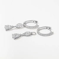 Multi-Look Diamond Dangle Earrings in 10K White Gold (0.50 ct tw)