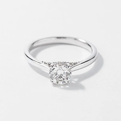 Diamond Engagement Ring 14K White Gold (0.83 ct tw)