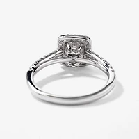 14K White Gold Halo Diamond Engagement Ring (1.20 ct tw)