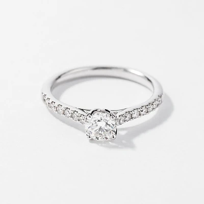 Diamond Engagement Ring 14K White Gold (0.75 ct tw)