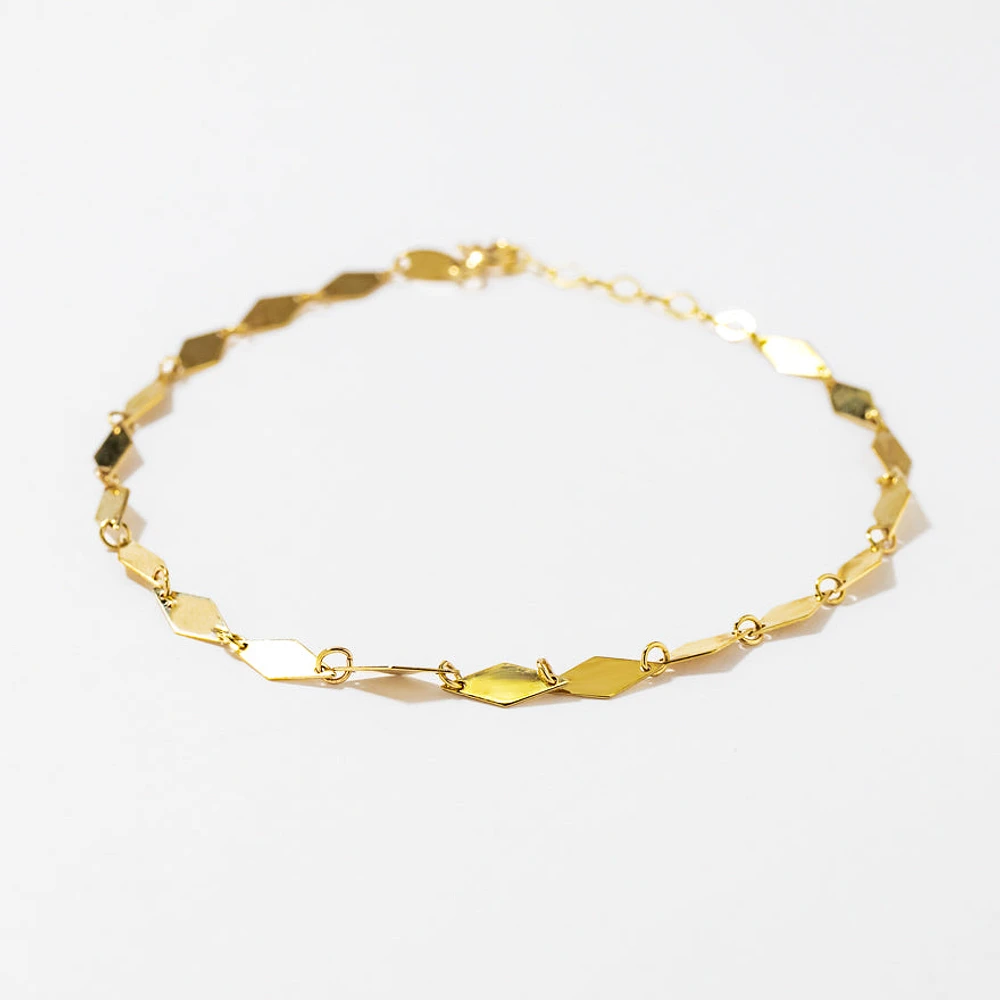 Link Bracelet in 10K Yellow Gold