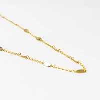 17” Link Chain Necklace in 10K Yellow Gold