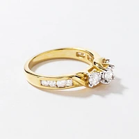 Mini Diamond Engagement Ring 10K Yellow Gold (0.50 ct tw)