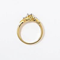 Mini Diamond Engagement Ring 10K Yellow Gold (0.50 ct tw)