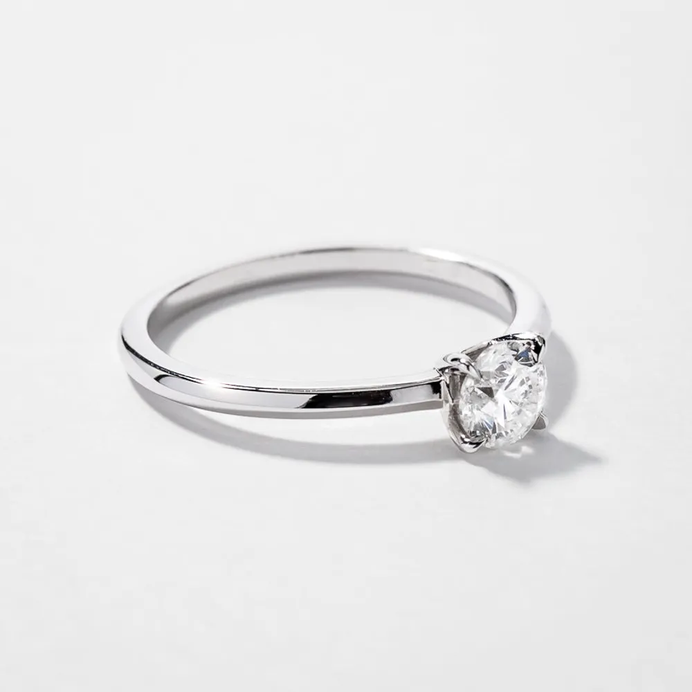Canadian Diamond Solitaire Engagement Ring 14K Gold (0.50 ct