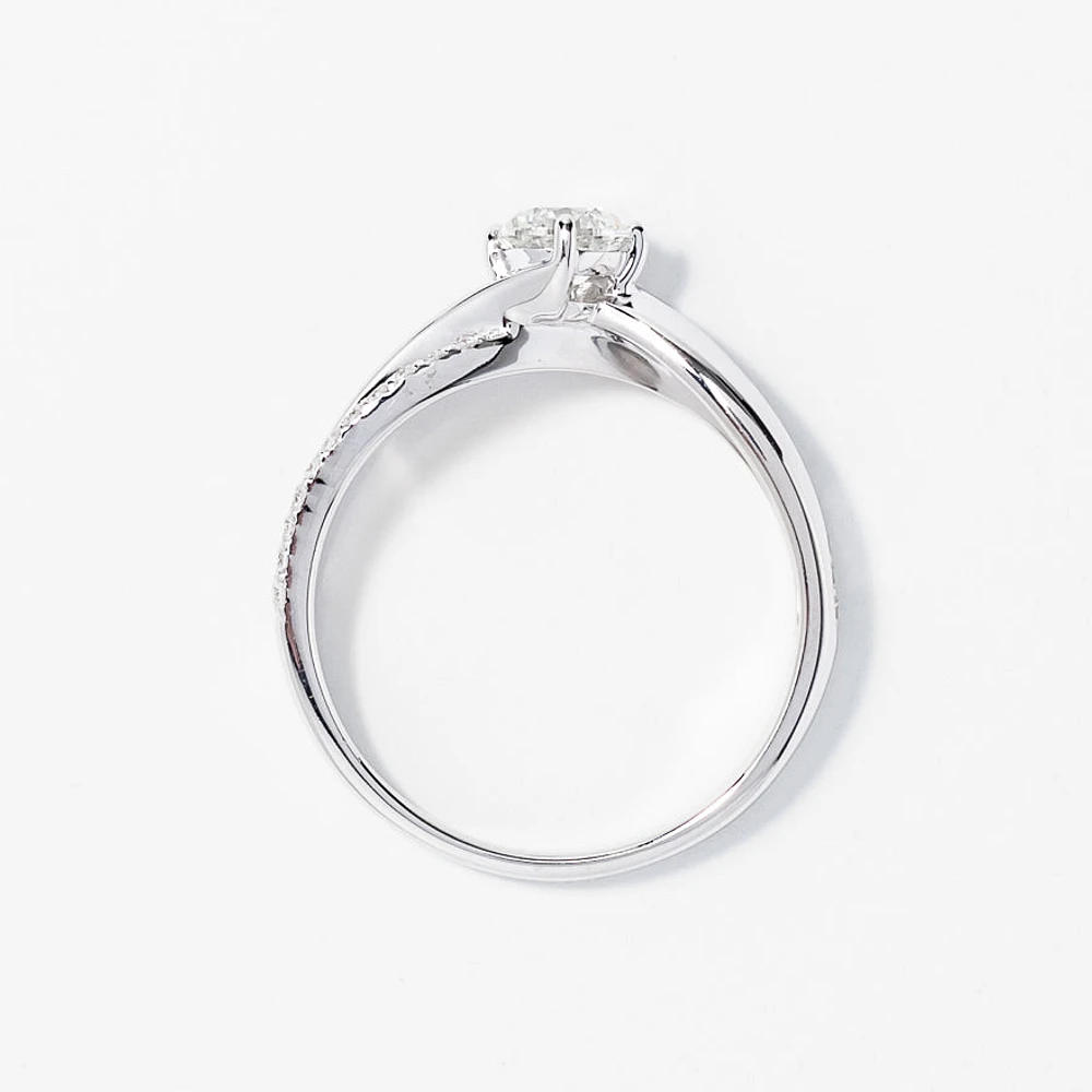 Diamond Engagement Ring 14K White Gold (0.64 ct tw)