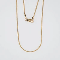 1.05mm Round Wheat Chain in 14K Yellow Gold (16")