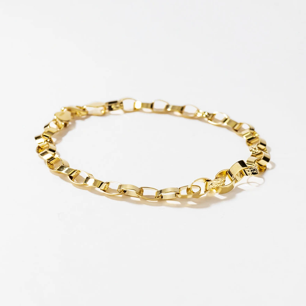Stampado Loop Bracelet in 10K Yellow Gold
