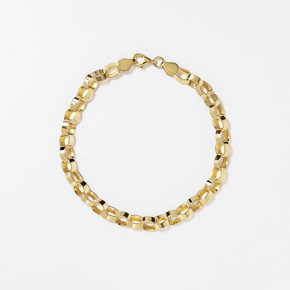 Stampado Loop Bracelet in 10K Yellow Gold