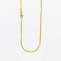 10K Yellow Gold 1.50mm Curb Chain (18")