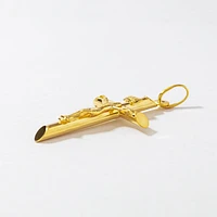Crucifix Cross Pendant in 10K Italian Yellow Gold