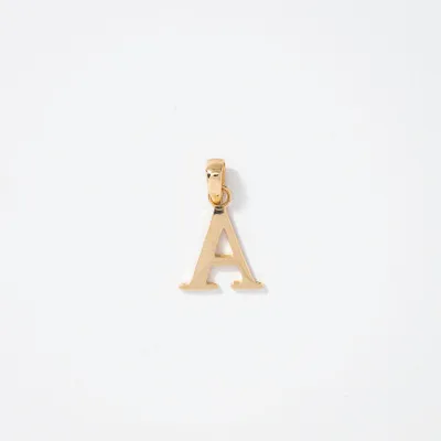 "A" Initial Pendant in 10K Yellow Gold