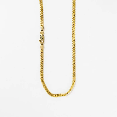 3mm Miami Cuban Chain in 10K Italian Yellow Gold (22")