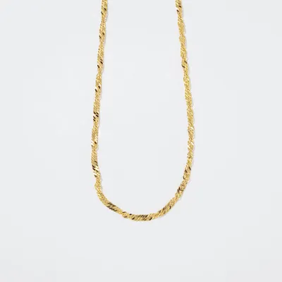 10K Yellow Gold 1.7mm Singapore Chain (16")