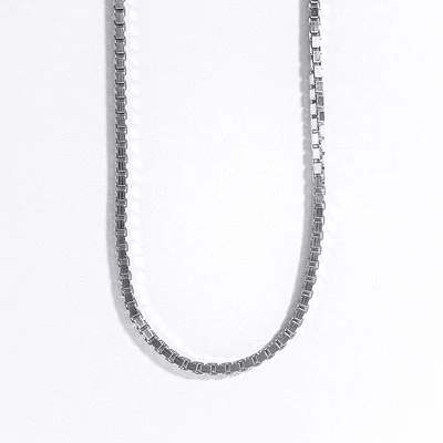 2.0mm Silver Box Chain (24")