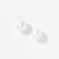 8.5-9mm Pearl Stud Earrings in 14K White Gold