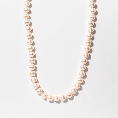Pearl Strand Necklace in 14K Yellow Gold (30")