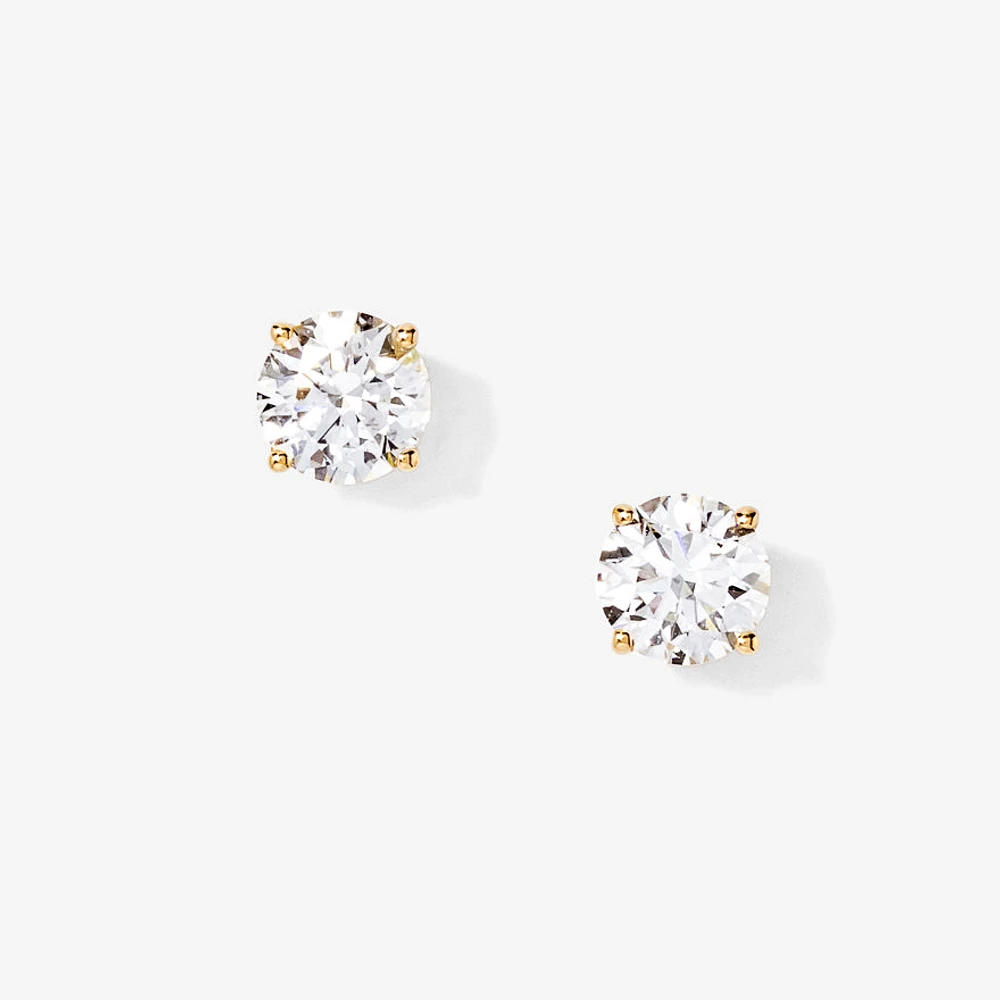 Lab Grown Diamond Stud Earrings in 14K Yellow Gold (1.50 ct tw)