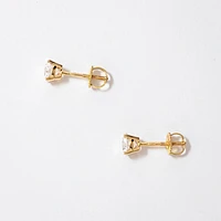Lab Grown Diamond Stud Earrings in 14K Yellow Gold (1.00 ct tw)
